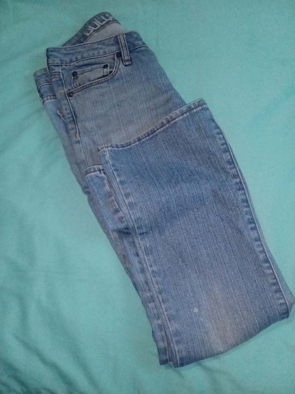 💙 NWOT Womens Bullhead Medium Wash Blue Straight Size 4 Strong Durable Casual